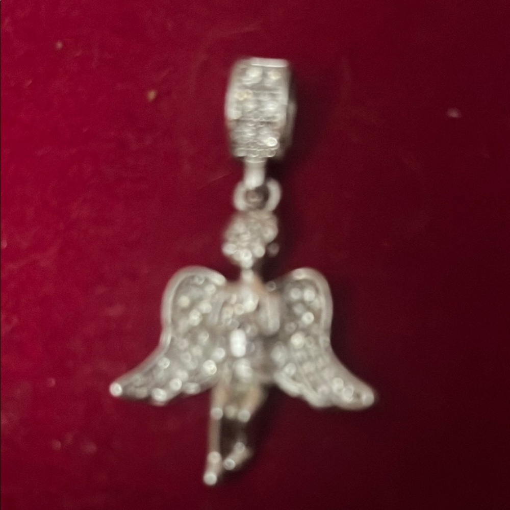 Elegant Silver Angel Pendant